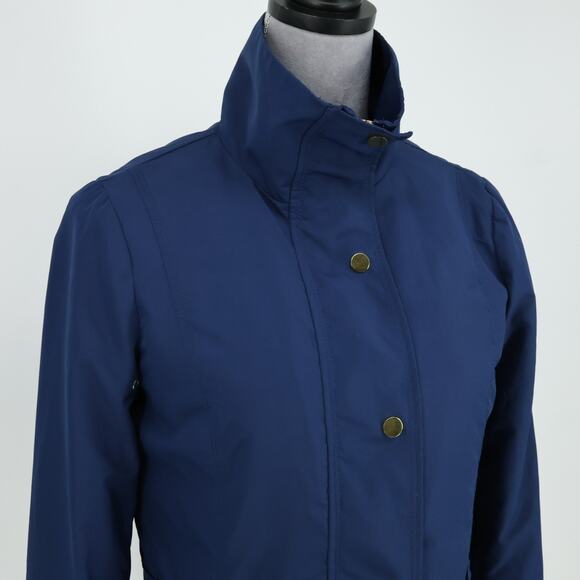 Soma Intimates Jacket Women XS Navy Blue Zip Snaps Lining Barn Chore Utility - Picture 6 of 16